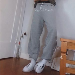 Red Hoodie Grey Sweats